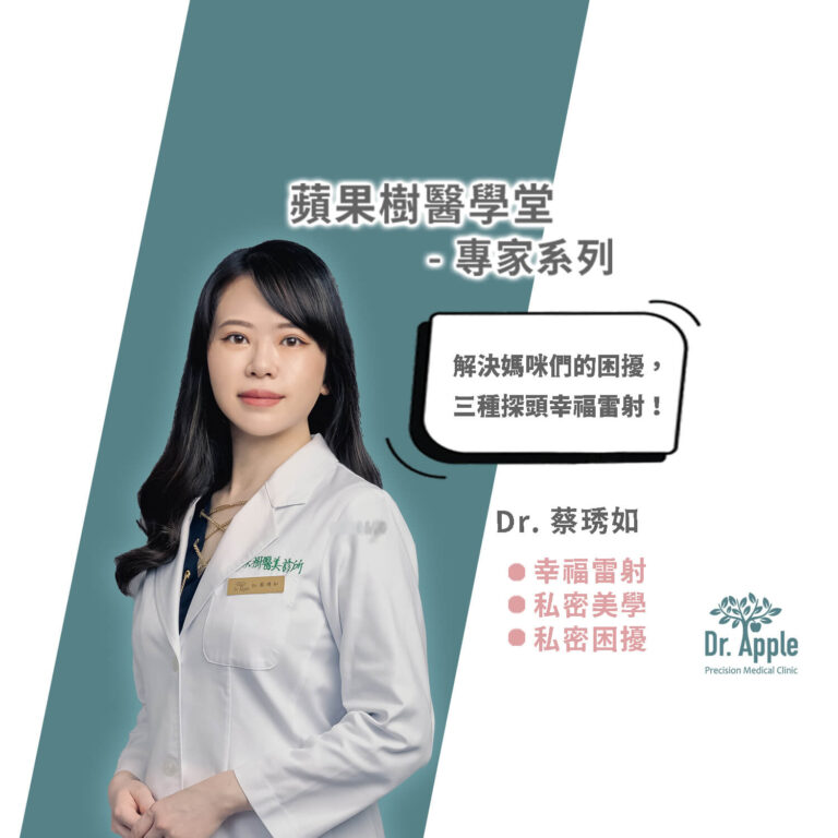 解決媽咪們的困擾，三種探頭幸福雷射！｜蔡琇如醫師【Dr.Apple】